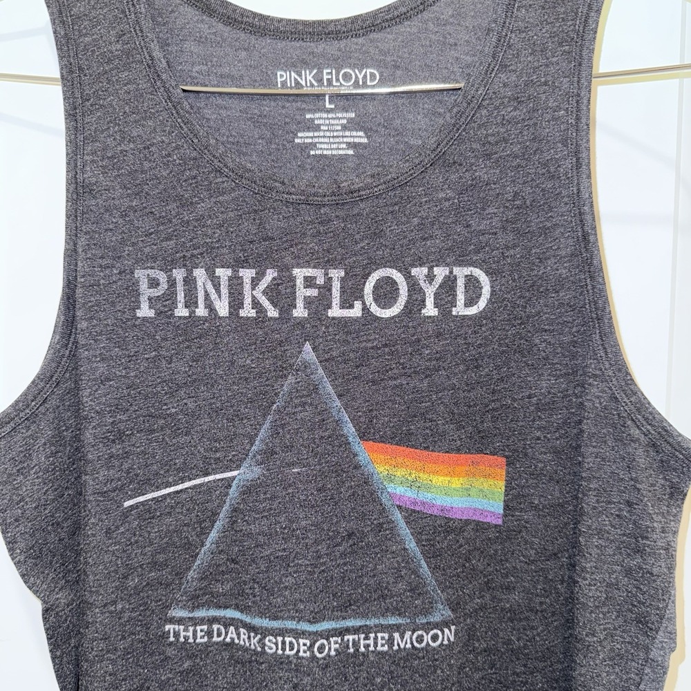 Pink Floyd Dark Side of the Moon Tank Top Mens L 2014 Graphic Muscle Shirt